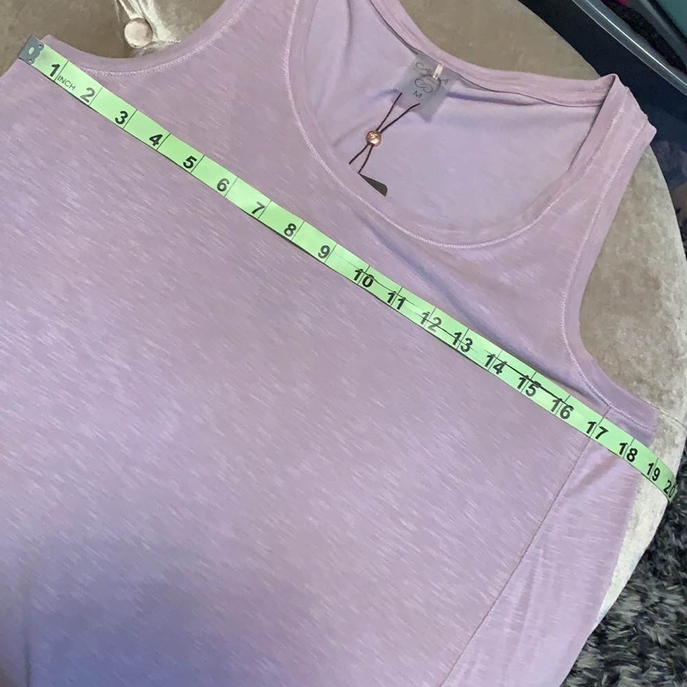 Calia side tie tank top, pinkish violet color - Picture 6 of 10